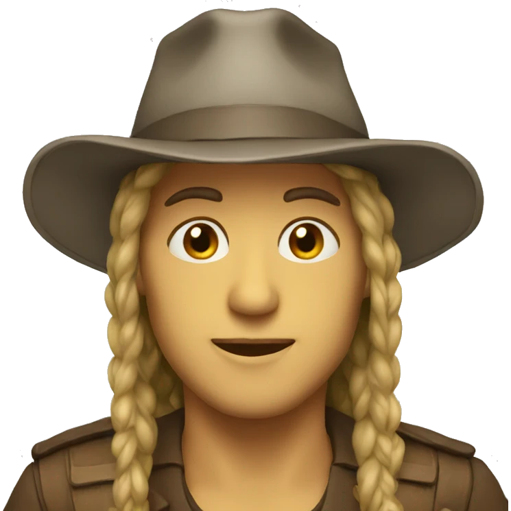 a hat emoji