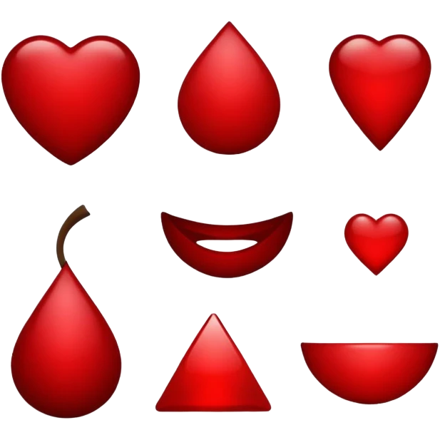 Dark red emoji