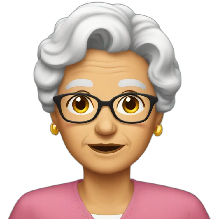 Abuela cose emoji