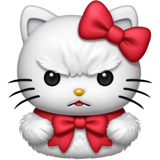 Angry hello kitty  emoji