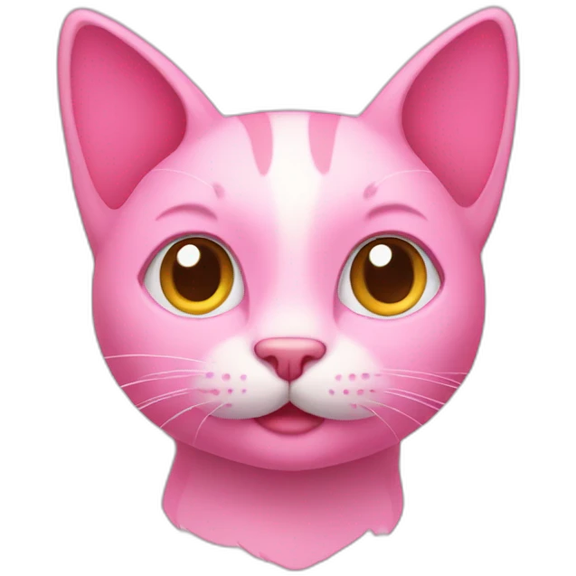 Pink cat emoji
