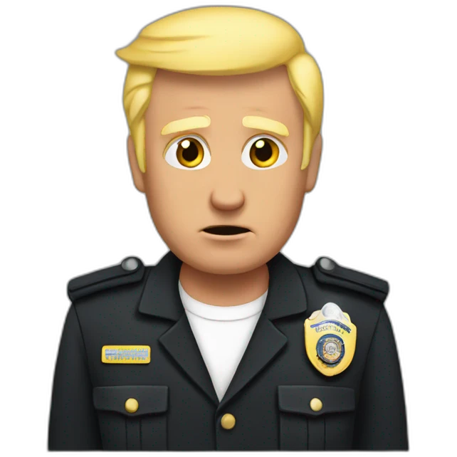 trump-getting-arrested emoji