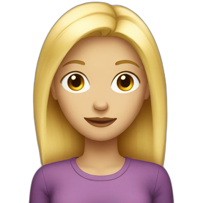 Blonde girl emoji