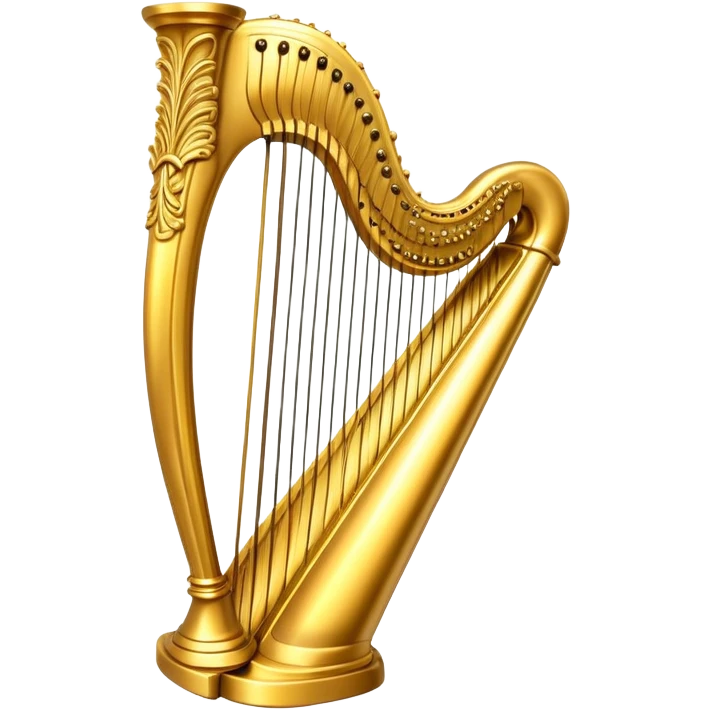 Irish golden harp emoji