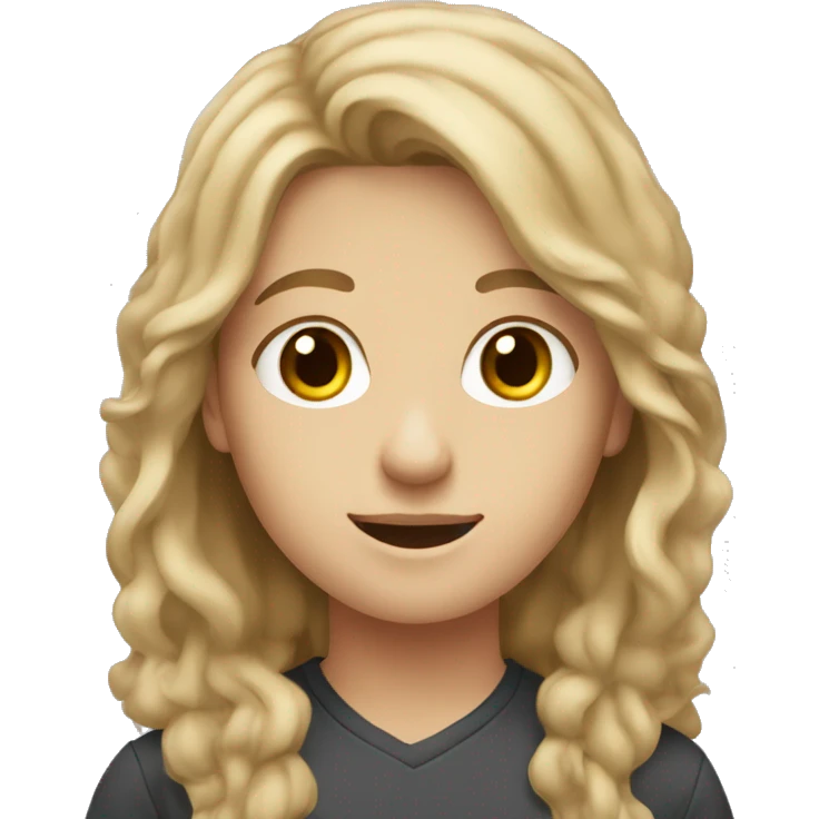 tall, caucasion student with brown eyes and sandy coloured hair emoji