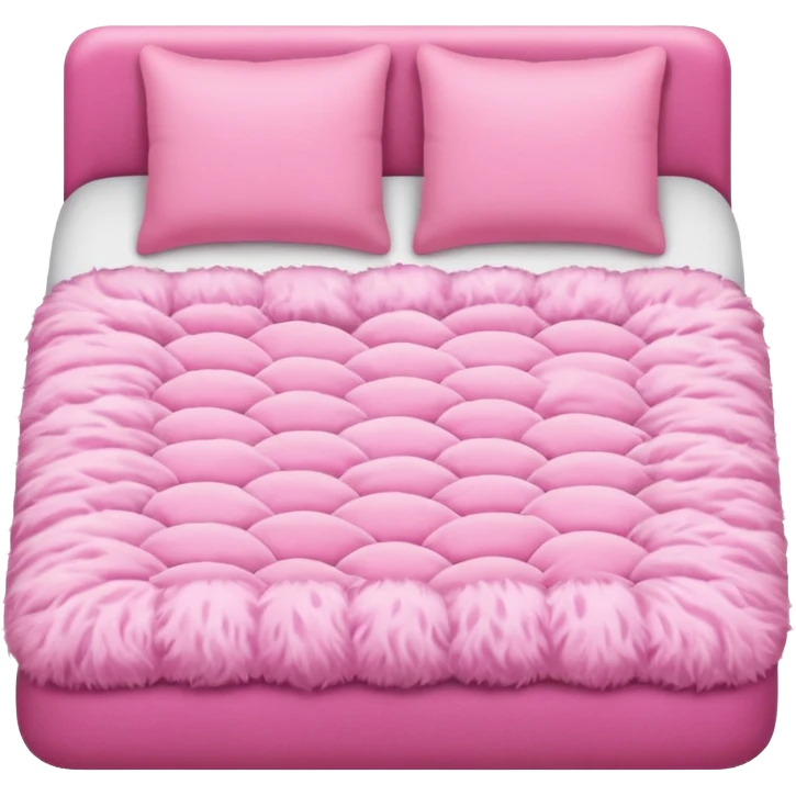 pink bed topview emoji