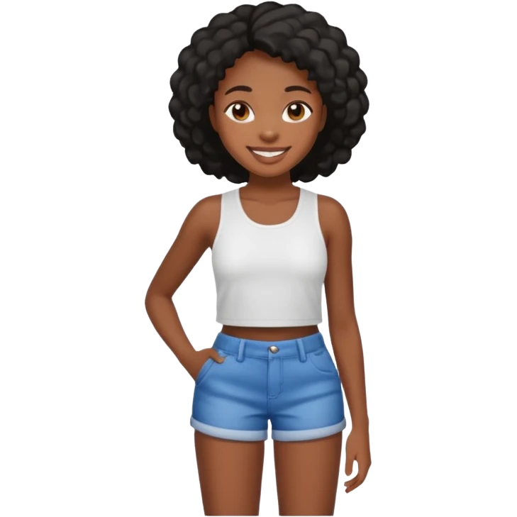 Black girl butt emoji