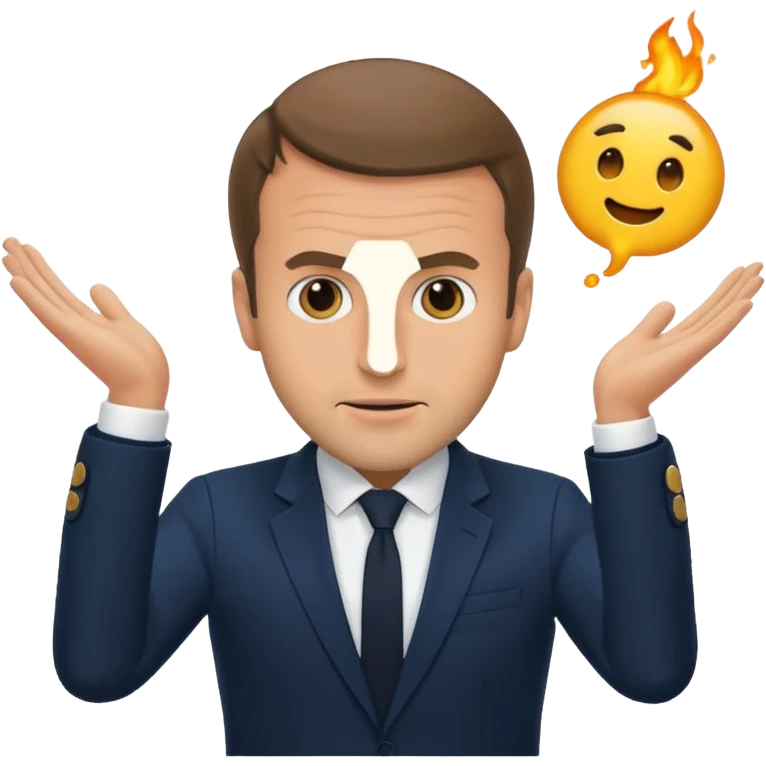 Macron entrain de faire caca emoji