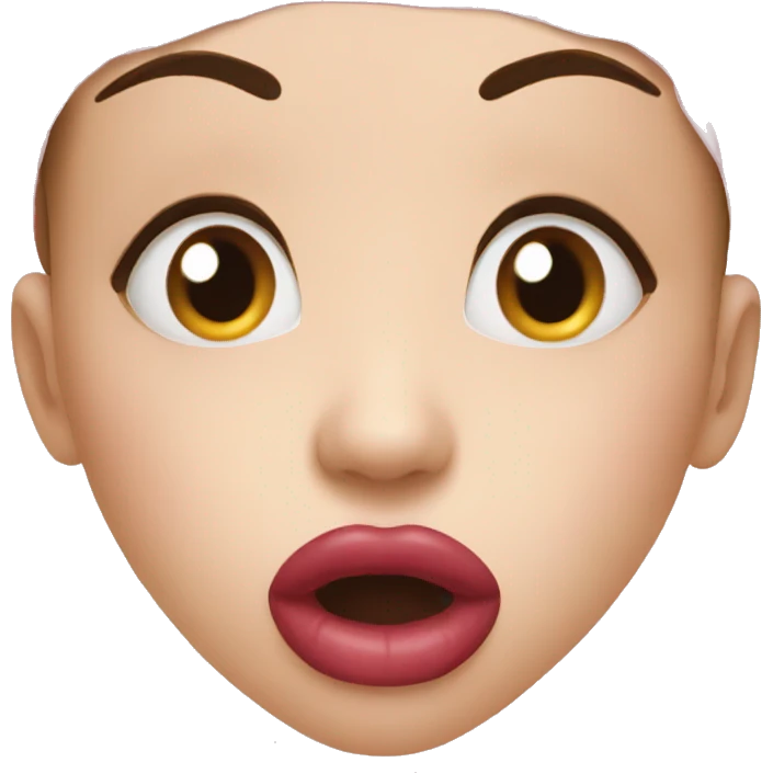 Lip bite emoji