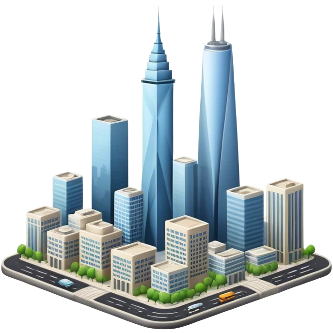 CITY WITH BIG TOWER IN MIDDLE emoji
