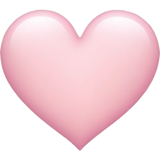 Light pink heart  emoji