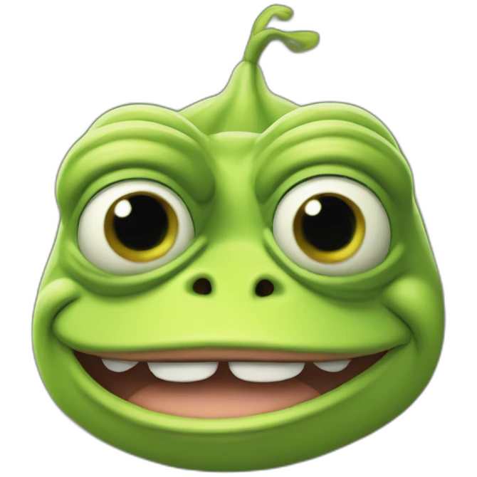 Pepe The Frog with Shrek ears emoji