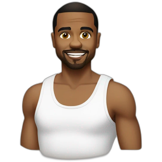 lil Duval, white tank top emoji