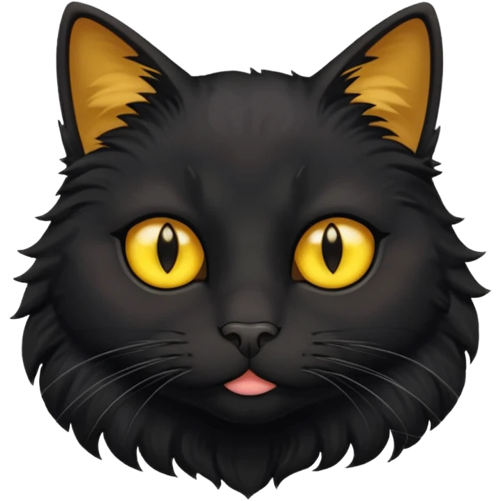 head of a black cat emoji