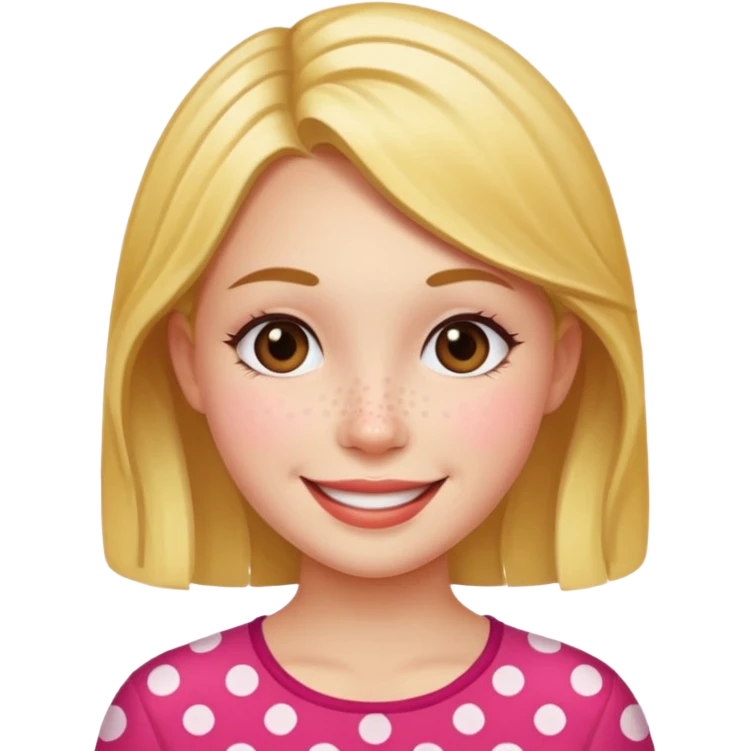 polka dots girl body emoji