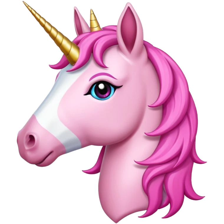 Pembe kalp tutan pembe unicorn emoji