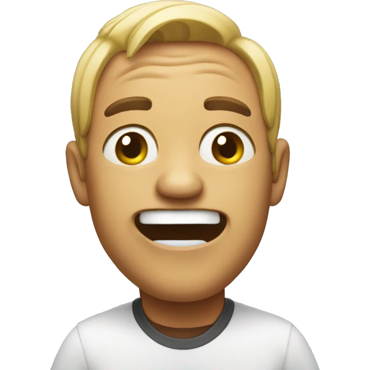 Trying to control a laugh emoji