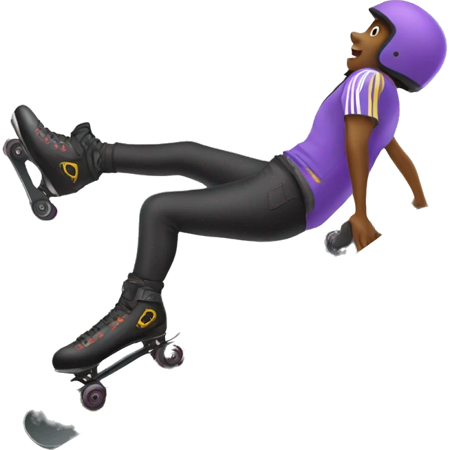 Rollerblader on a ramp emoji