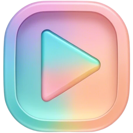 pastel play button emoji