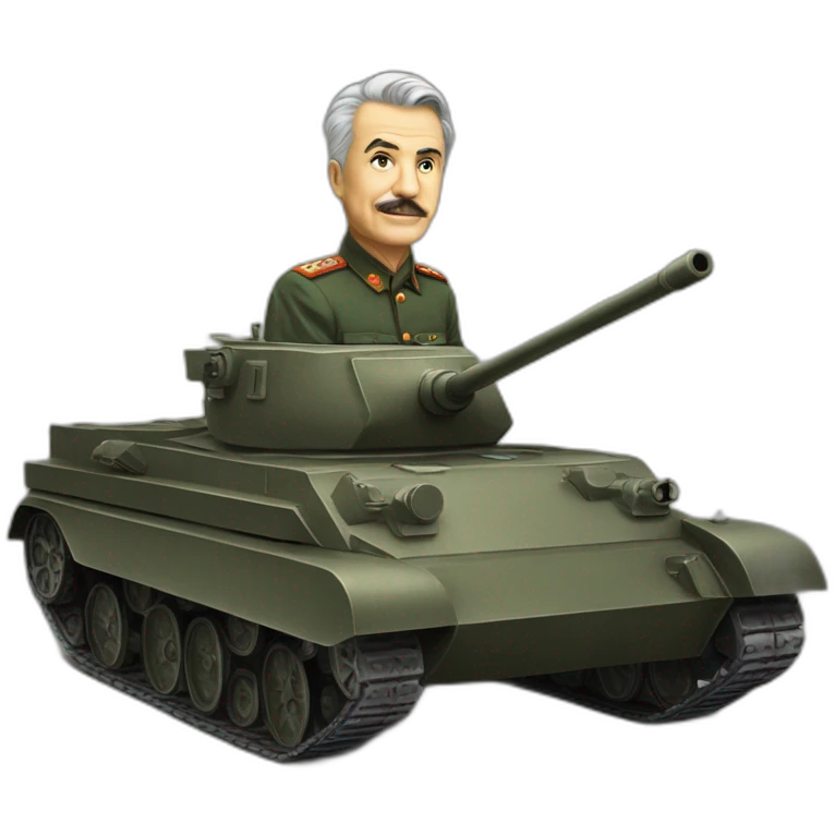 Josef Staline sur un tank emoji