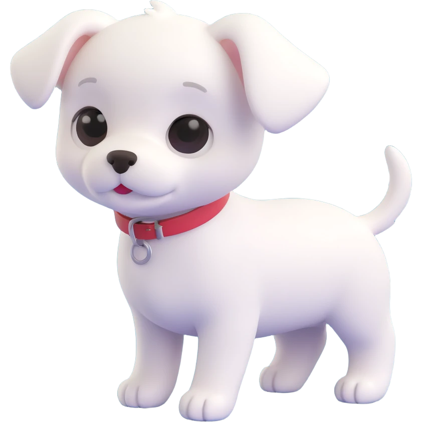white cute puppy emoji