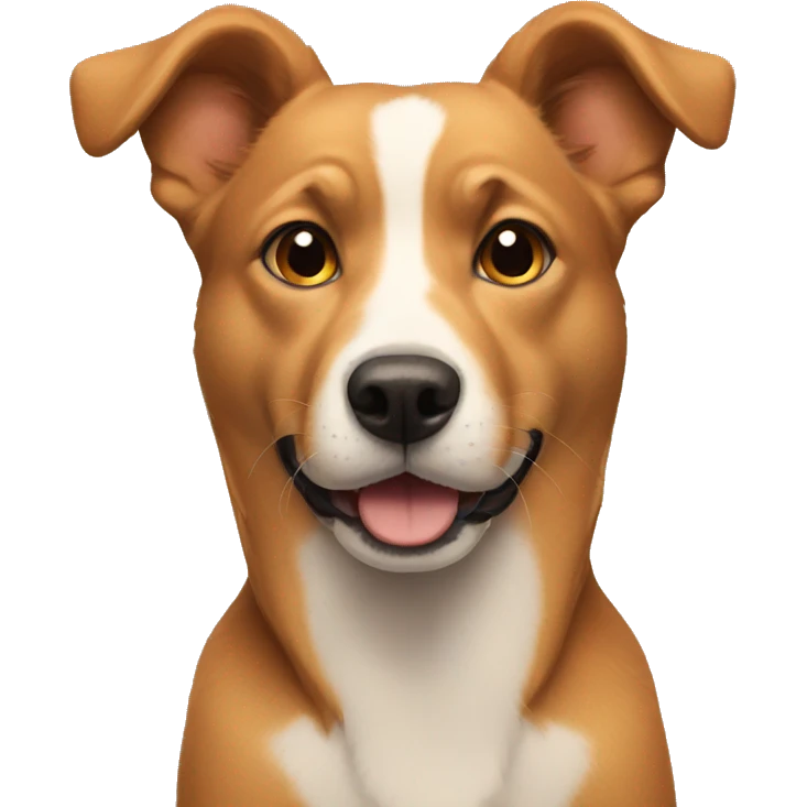Dog without ears emoji