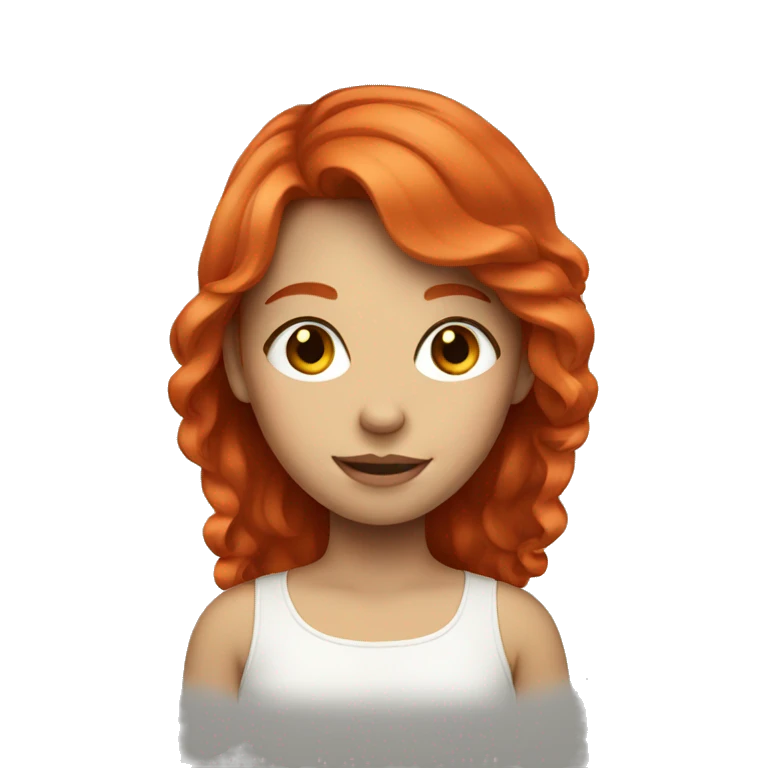 a red haired girl emoji