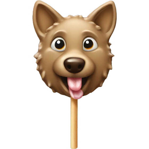 Jackal lick lollipop emoji