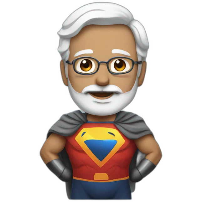 Modi super man emoji