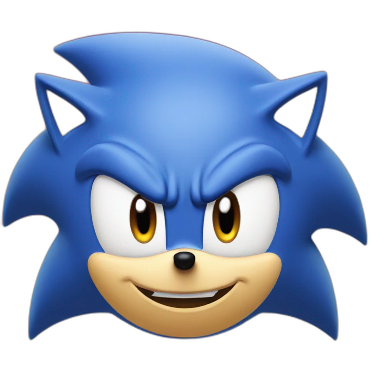 sonic face emoji