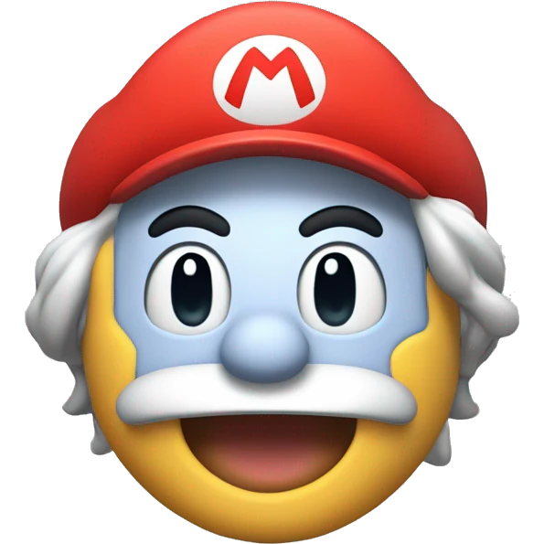 A man sticking his head out smiling from a Mario tube  emoji