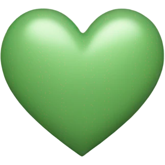 sage green heart emoji emoji