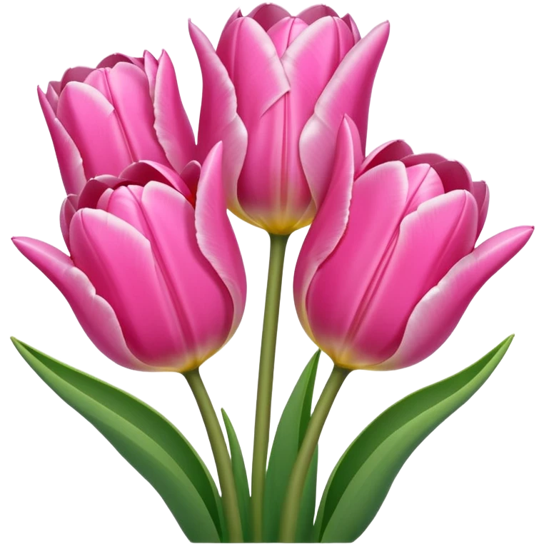 pink tulips  emoji