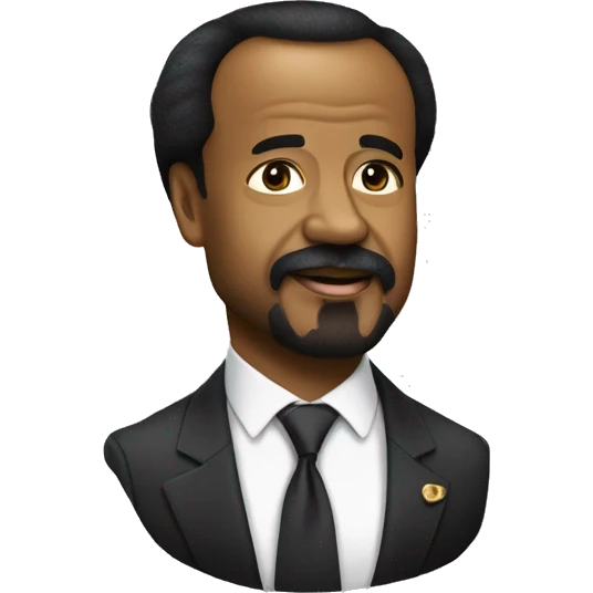 Paul biya avec une longue barbe blanche  emoji
