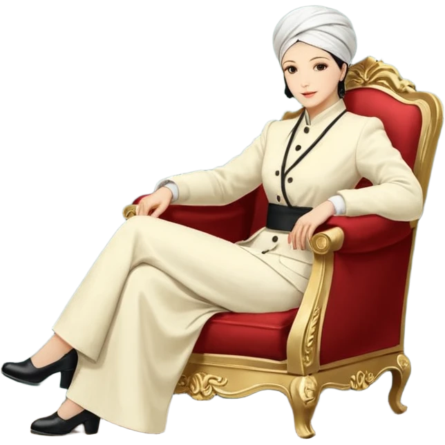 Девушка брюнетка с длинными волосами, карими глазами в пижаме с книгой. Картинка должна были в цветах: бежевый, бледно красный и коричневый emoji