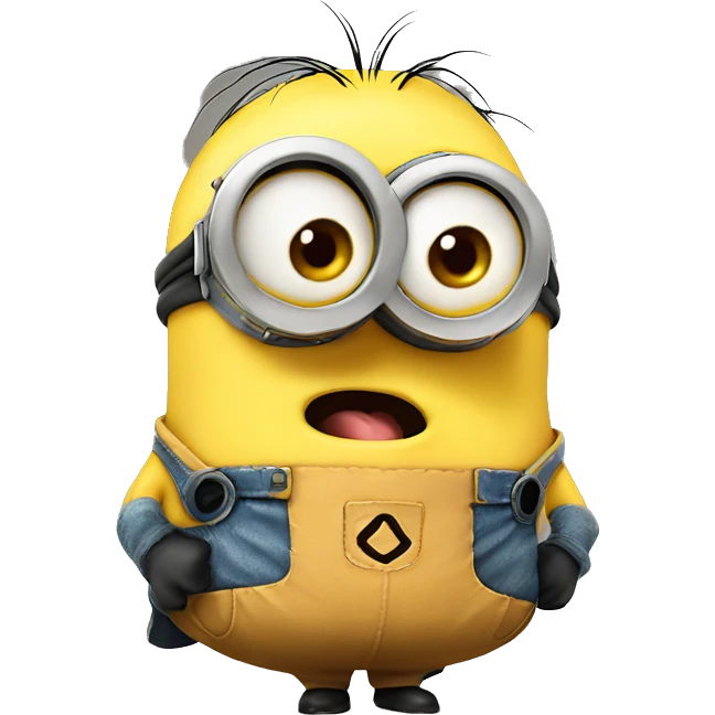 Minion with tounge out emoji