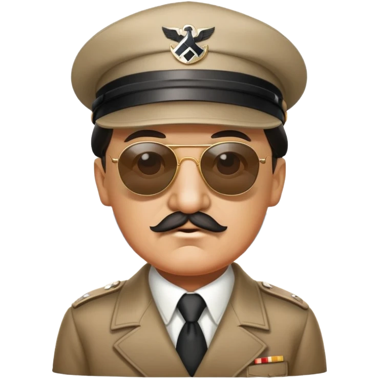 Hitler on beach  emoji