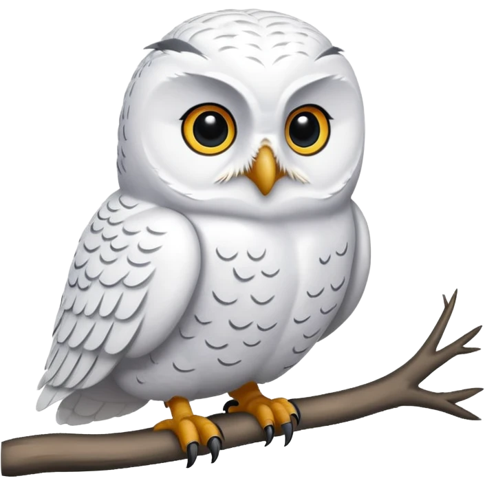 Hibou glacé  emoji