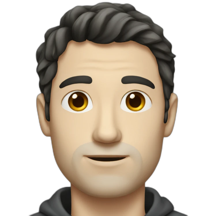 Tall white french guy with dark hair emoji