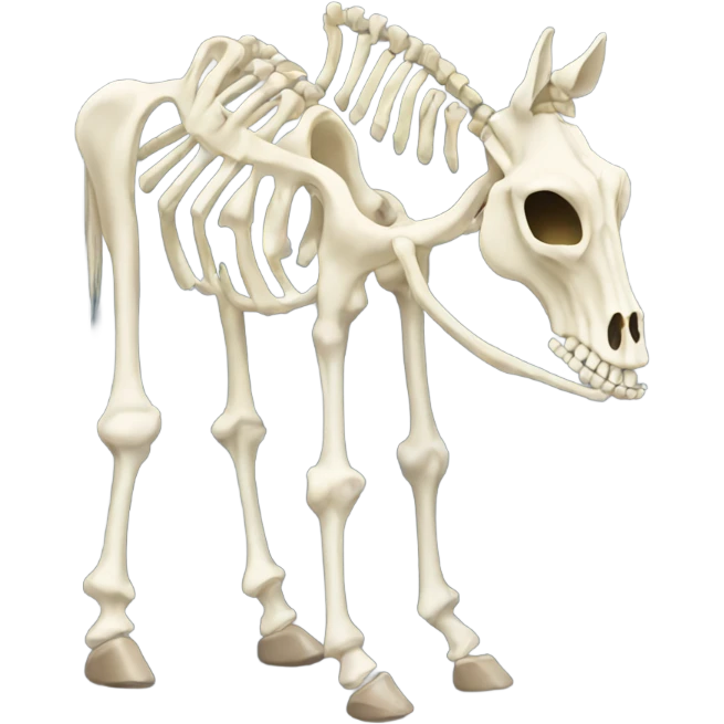 Horse skeleton emoji