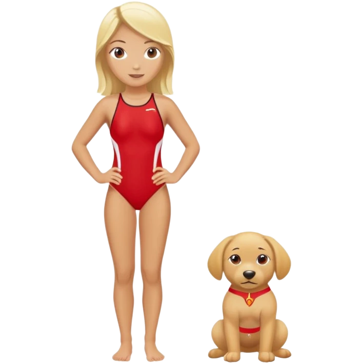 Blonde female Lifeguard  emoji