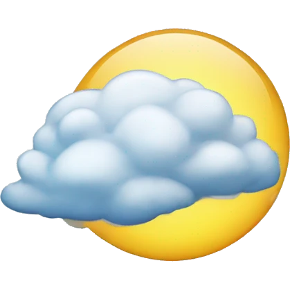 rays from the cloud emoji