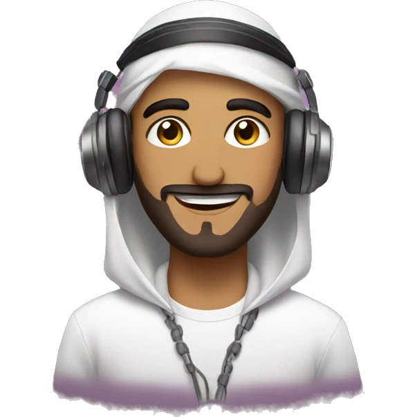 Arab guy DJing emoji