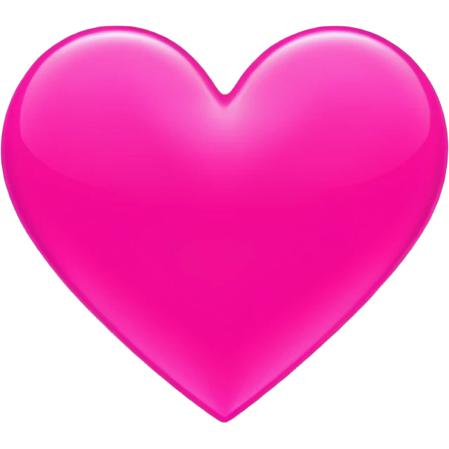 neon pink heart with glitch distortion, cyberpunk scanlines, glow effect, crisp vector style, no background emoji