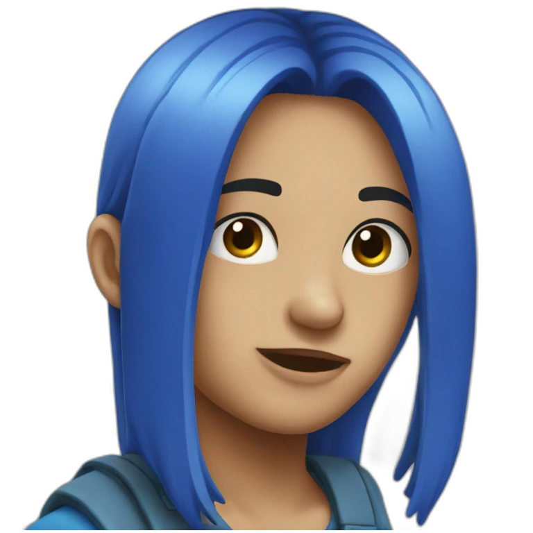 Blue emoji