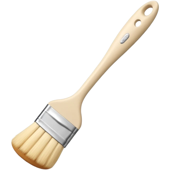 Beige fully silicon pastry brush  emoji