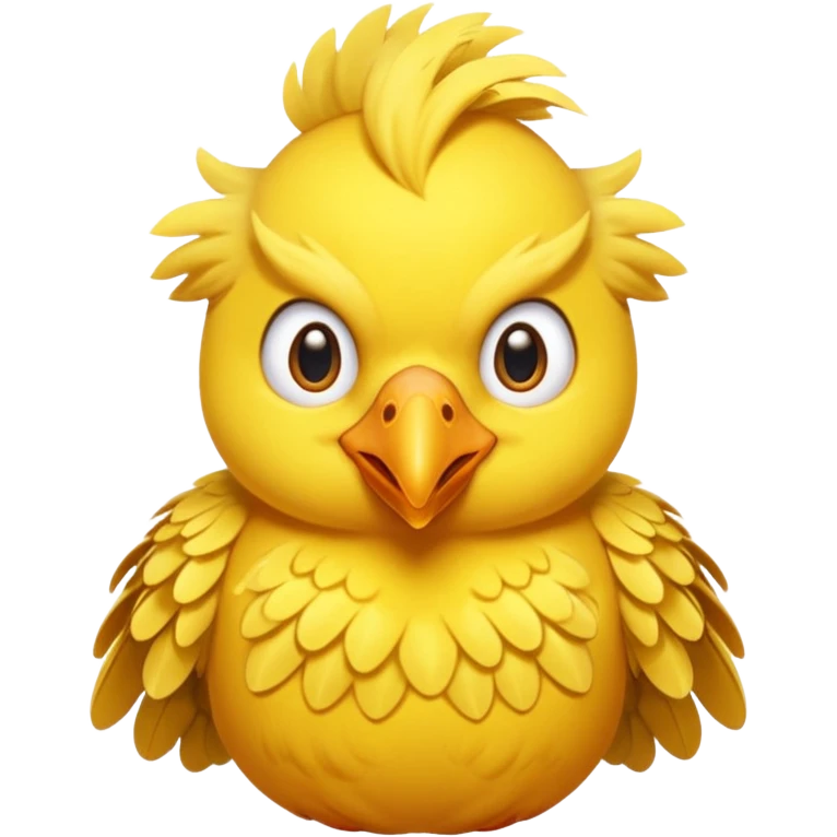 Give me a bird in yellow. make her angry  emoji