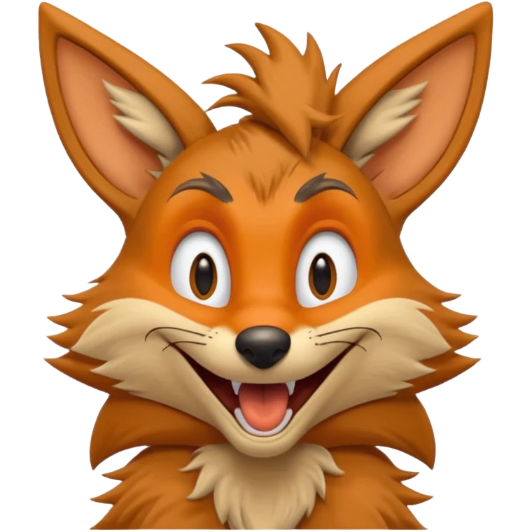 wile e coyote laughing emoji
