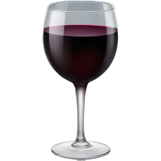 A cup of black wine emoji