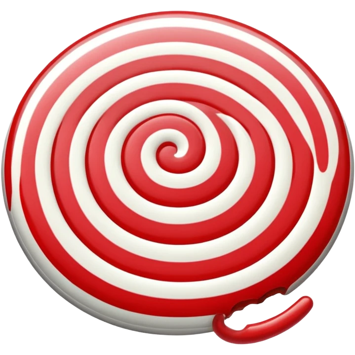 Candy white and red emoji